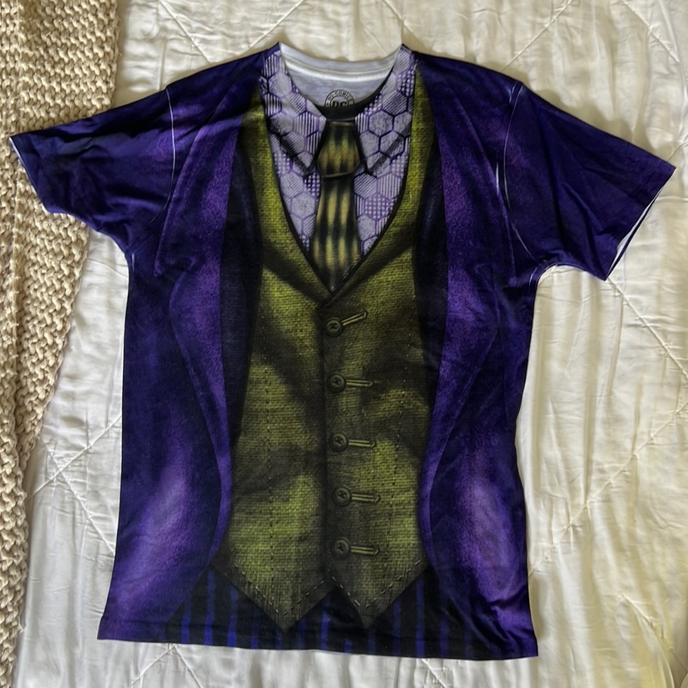 Joker Suit Shirt DC Comics Size Medium